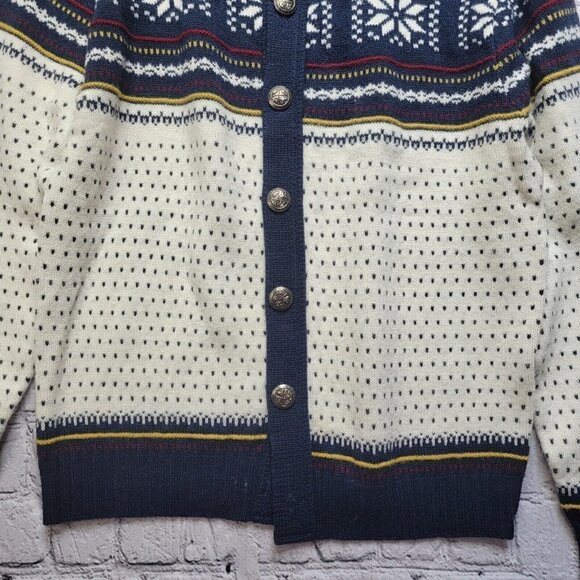 Vintage Alps Knitmeister Nordic Winter Ski Cardigan Sweater Size XL - Picture 3 of 12
